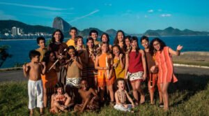 Flautistas da Pro Arte em Festa na Aldeia