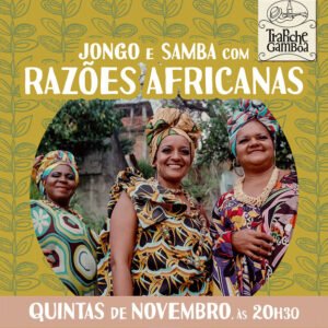 Roda de jongo, samba, maracatu e ijexás